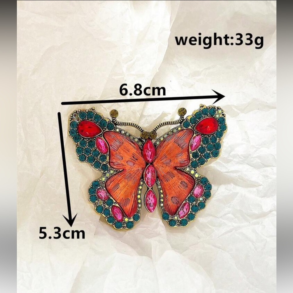 Vibrant Butterfly Brooch Piper-k - Picture 6 of 6